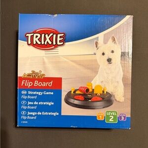 Trixie Dog Activity Flip Board Strategy Game - Black and Red